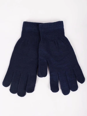 Yoclub Woman's Women'S Basic Gloves RED-MAG2K-0050-008 Navy Blue