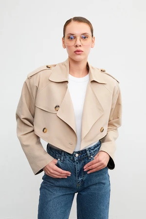 VATKALI Oversize short trench coat