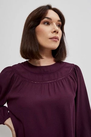 Blouse with puff sleeves