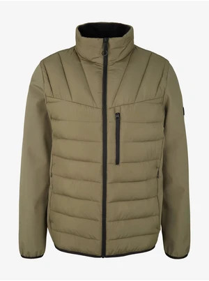 Khaki Mens Quilted Jacket Tom Tailor Denim - Men