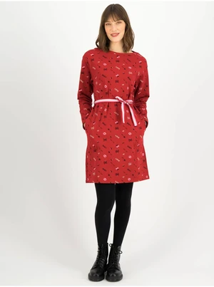 Red Women Patterned Dress Blutsgeschwister Sneakers in the W - Women