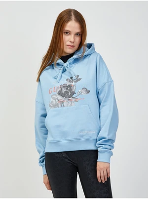 Light Blue Women's Hoodie Guess - Women