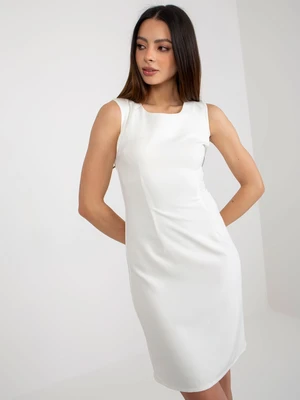 Ecru elegant cocktail dress with bolero