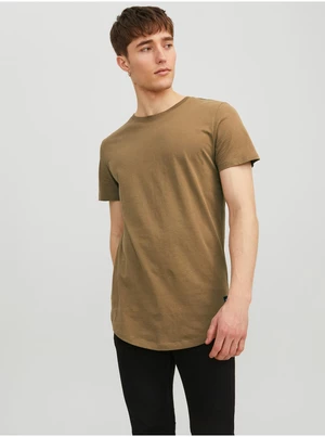 Brown Men's T-Shirt Jack & Jones Noa - Men's