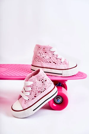 Kids High Sneakers Pink Mona