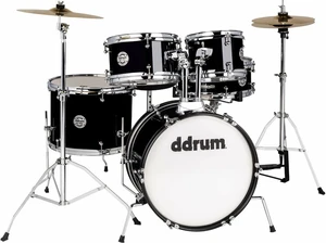 DDRUM D1 Jr 5-Piece Complete Drum Kit Midnight Black Conjunto de tambores júnior