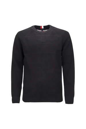 Tommy Hilfiger Sveter - STRUCTURE CHANGE SWEATER čierny