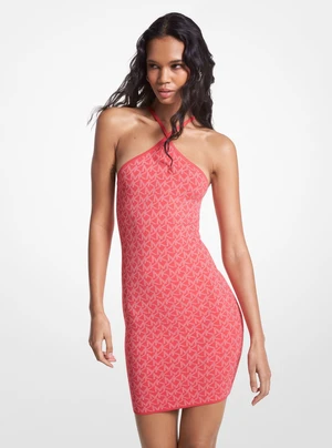 Michael Kors Dress - MK DOT HALTER DRESS pink