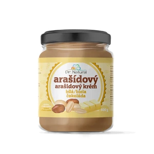 DR.NATURAL Arašidový krém s bielou čokoládou 500 g