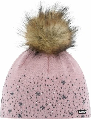 Eisbär Rana Lux Crystal Beanie Pink Clay/Anthrazit/Beige UNI Téli sapka