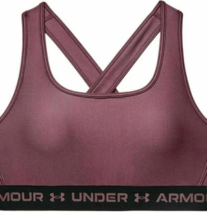 Under Armour Women's Armour Mid Crossback Sports Bra Ash Plum/Black XS Bielizna do fitnessa