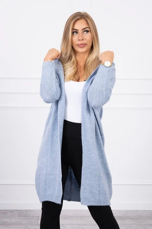 Blue hooded sweater