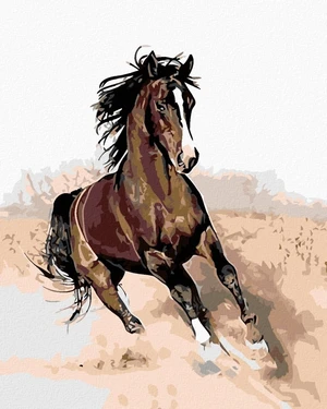 Zuty Pittura diamante Cavallo Marrone In Sabbia