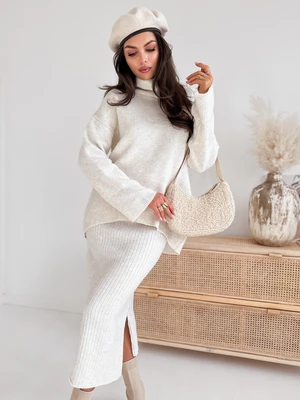 Women's knitted set DELIGHT ecru Dstreet