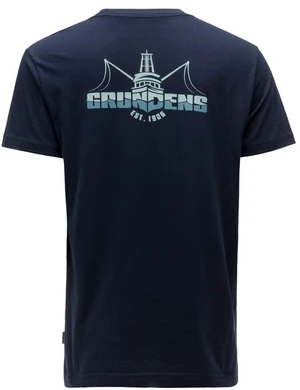 Grundéns tričko logo boat ss t-shirt dark navy - xxl