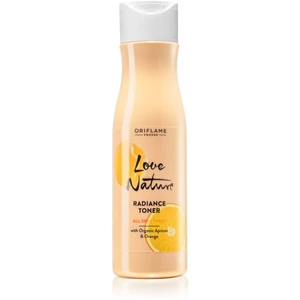 Oriflame Love Nature Organic Apricot & Orange rozjasňujúca pleťová voda pre hydratáciu pleti a minimalizáciu pórov 150 ml