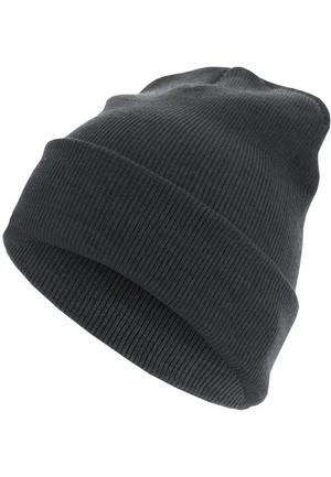 Beanie Basic Flap Long Version v.Charcoal