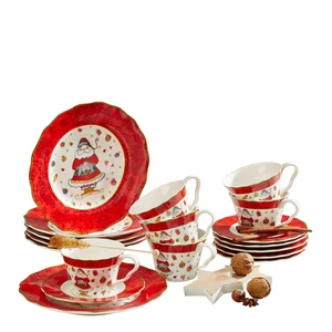 X-Mas KÁVOVÁ SOUPRAVA, 18dílné, porcelán (new bone china)