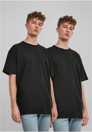 Organic Base T-Shirt 2-Pack Black+Black