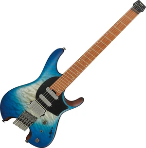 Ibanez QX54QM-BSM Blue Sphere Burst Guitare headless