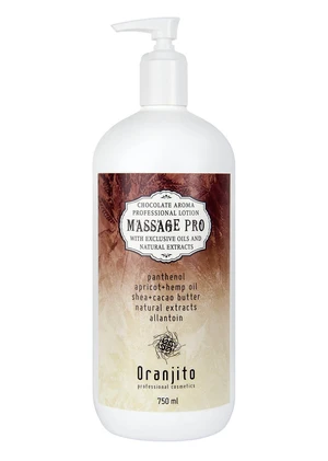 Oranjito Masážne mlieko Čokoláda (Massage Pro Chocolate Professional Lotion) 750 ml