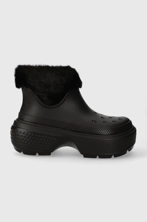 Snehule Crocs Stomp Lined Boot čierna farba, 208718