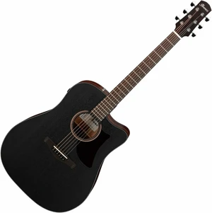 Ibanez AAD190CE-WKH Weathered Black Elektroakustická kytara Dreadnought