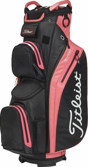 Titleist Cart 14 StaDry Black/Candy Borsa da golf Cart Bag