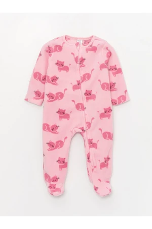 LC Waikiki Crew Neck Baby Girl Fleece Jumpsuit