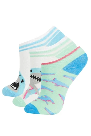 DEFACTO Boy's 3-Piece Cotton Booties Socks