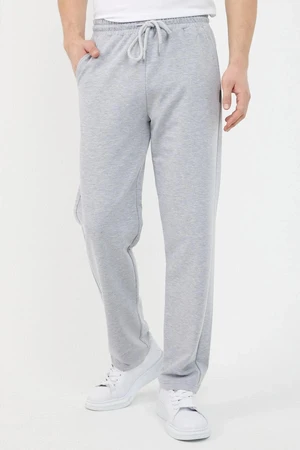 82904 Dewberry Straight Leg Relaxed Cut Mens Sweatpant-GREY