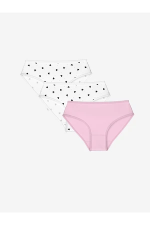 LC Waikiki Girls' Printed Panties 3-Pack