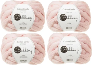 Bobbiny Cotton Candy Pastel Pink Hilo de tejer