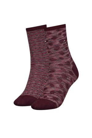 Tommy Hilfiger Socks - TH WOMEN SOCK 2P APPALOOSA purple