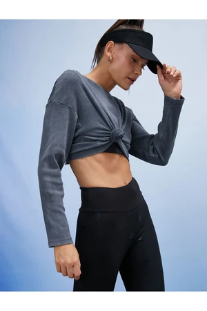 Koton Oversize Crop Athlete Sweatshirt