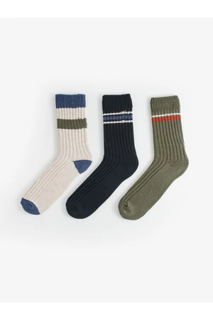 LC Waikiki 3-Pack Men's Color Block Socks