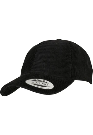 Low-profile corduroy cap Dad Cap black