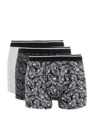 DEFACTO Regular Fit Patterned 3-Piece Boxer