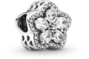 Pandora Třpytivý stříbrný korálek Sparkling Snowflake Timeless 799224C01