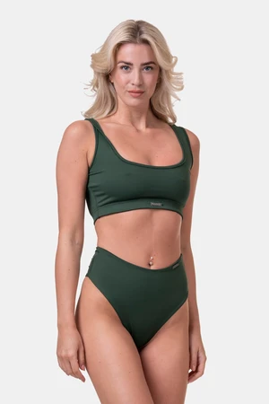 Dámské plavky Nebbia  Miami sporty bikini - top 554 dark green S