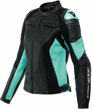 Dainese Racing 4 Lady Black/Acqua Green 42 Lederjacke