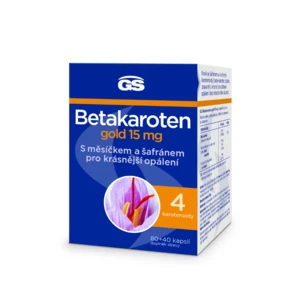 GS Betakaroten gold 15 mg, 80+40 kapslí