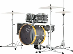 Dixon PODJ516EY Jet Set Plus Shellset Ebony Yellow Akustik-Drumset