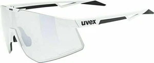 UVEX Pace Perform Small V White Mat/Variomatic Litemirror Silver Okulary rowerowe