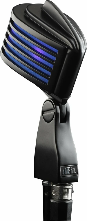 Heil Sound The Fin Black Body Blue LED Microphone retro