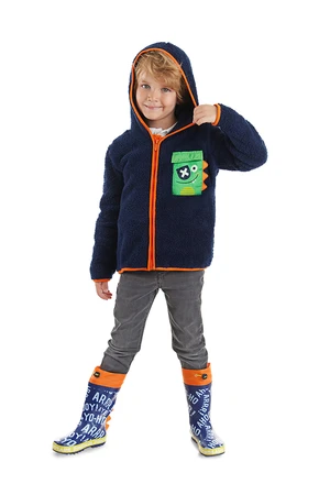 Denokids Pirate Dino Boys Navy Blue Sweatshirt.