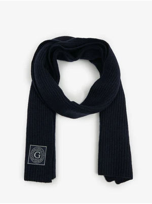 Dark blue Men's Ribbed Woolen Scarf Guess Hunter - Men