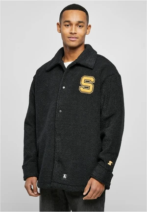 Starter Sherpa Shirt Jacket Black