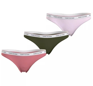 3PACK Women's Thongs Tommy Hilfiger multicolor