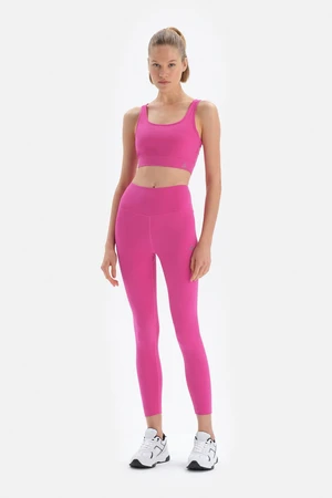 Dagi Fuchsia Contouring Ankle-Length Leggings.